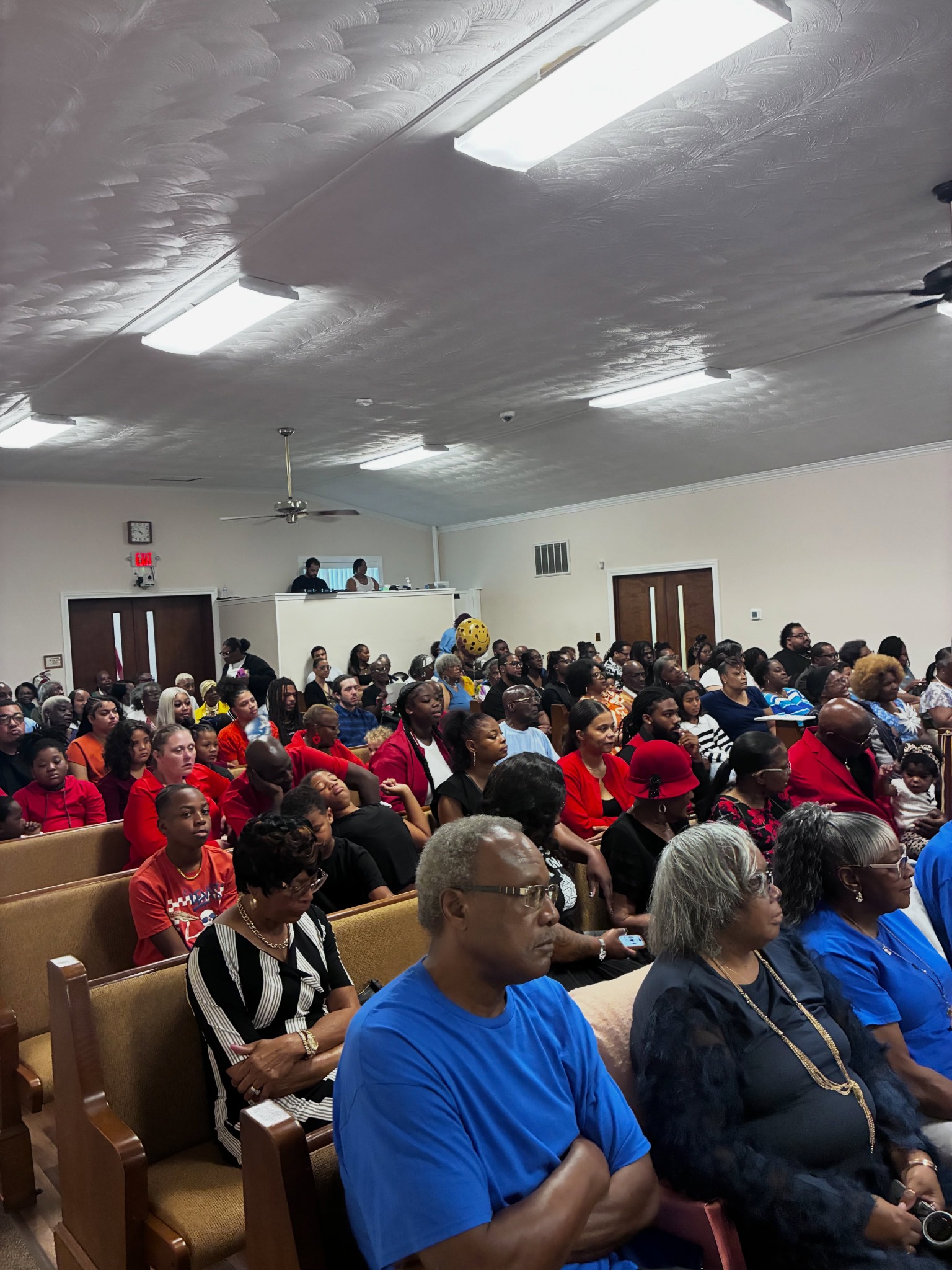 Family and friends gathered in the Providence sanctuary on September 13, 2026