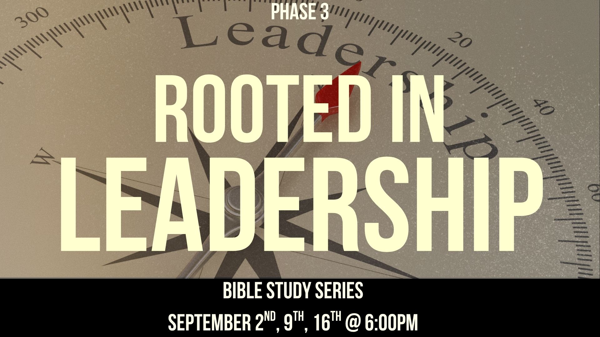 Rooted in Leadership Bible Study flyer